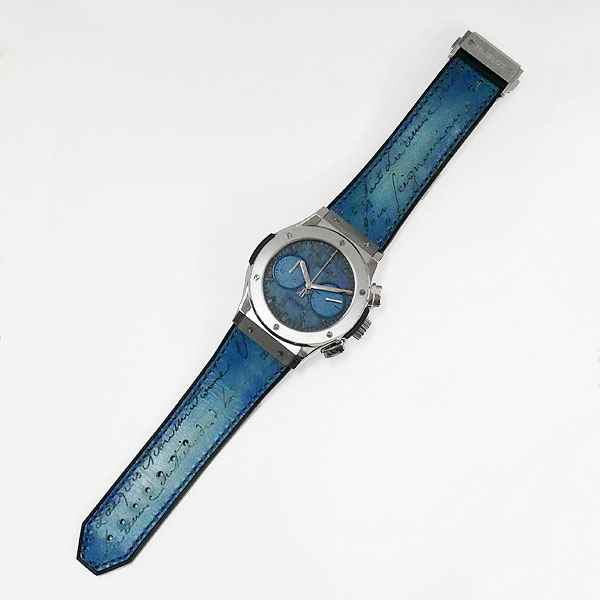 Hublot Classic Fusion Chronograph Berluti Scritto Ocean Blue 521.NX ...