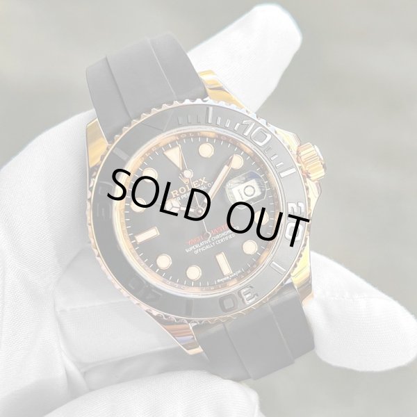 画像1: 【国内正規・付属完備】ROLEX ロレックス ヨットマスター40 エバーローズゴールド 116655 フレックスラバー (1)
