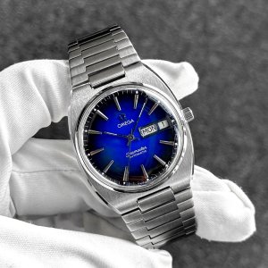 画像: Omega Seamaster Day-Date Automatic Blue Redone Dial 166.0216.2 Cal.1022 Antique / Vintage 1977 Model