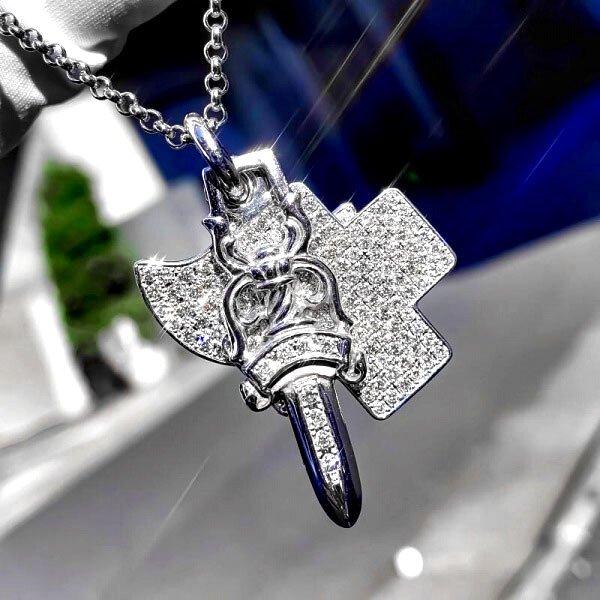 CHROME HEARTS スリートリンケッツ ペンダント bckediri.beacukai.go.id