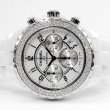 画像2: CHANEL J12 Chronograph 41mm Diamond Bezel White Ceramic Mens Watch (2)