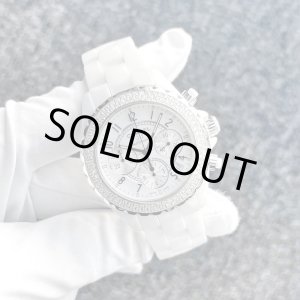 画像: CHANEL J12 Chronograph 41mm Diamond Bezel White Ceramic Mens Watch