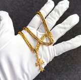 画像: CHROME HEARTS クロムハーツ 22K タイニー ファットクロス パヴェダイヤモンド 丸カン ベイル 製作取付 カスタム