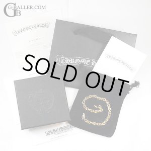 画像: 【未使用/インボイス原本/付属完備】CHROME HEARTS クロムハーツ 22K ペーパーチェーン ブレスレット 8インチ / 240105