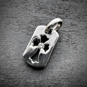 画像: CHROME HEARTS クロムハーツ カットアウトクロス ドッグタグ タイニー ダイヤモンド | 251110