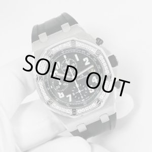 画像: AUDEMARS PIGUET Royal Oak Offshore Chronograph 42mm Bezel Diamond 26170ST.OO.D101CR.03 Black Dial Rubber