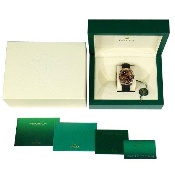 画像10: ROLEX Sky-Dweller EverRose Gold Chocolate Dial Oysterflex 326235 42mm 2021 New Guarantee (10)