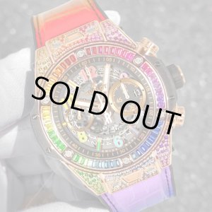 画像: 【新品】 ウブロ ビッグバン ウニコ キングゴールド レインボー 44mm 421.OX.1118.LR.0999