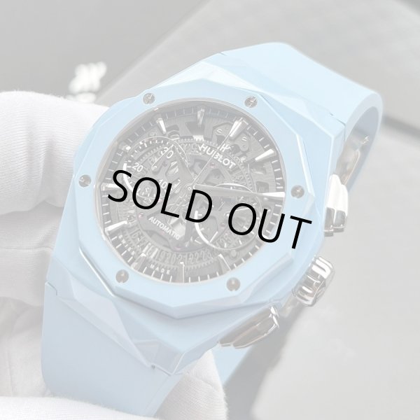 画像2: HUBLOT Aerofusion Chronograph Orlinski Sky Blue Ceramic Limited 100 45mm 525.ES.0170.RX.ORL22 (2)