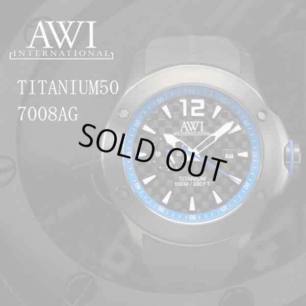 画像1: AWI インターナショナル　時計　チタニウム50　7008AG ブルー　フランク・ミュラー　新ブランド (1)