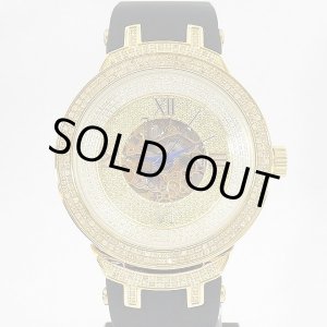 画像: Joe Rodeo Master JJM72 Diamond 2.2ct Skeleton Dial Rubber Gold Coating