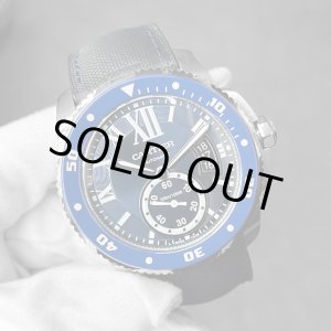 画像: CARTIER Calibre De Cartier Diver Blue dial Rubber belt 42mm Complete with accessories WSCA0010