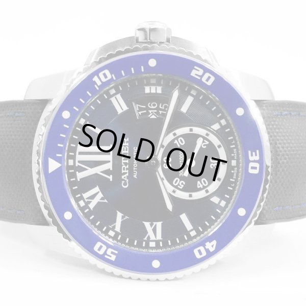 画像2: CARTIER Calibre De Cartier Diver Blue dial Rubber belt 42mm Complete with accessories WSCA0010 (2)