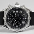 画像3: Breitling Crosswind Chronograph Bezel Diamond Rubber Strap Black Roman Dial Full Set (3)