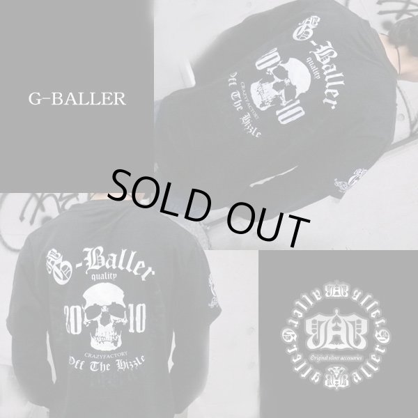 画像1: G-BALLER　ＯＦＦＩＣＥ　 Gb　Skull CROWN Tshirt　 (1)