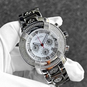 画像: Aquamaster Diamond Chronograph SAM79 White Dial