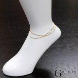 画像: 18K アンクレット チェーン メンズ レディース G-BALLER