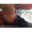 画像5: クロス 18K アンクレット トップ G-BALLER (5)