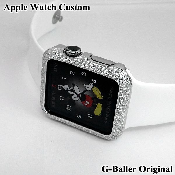 アップルウォッチ3 ダイヤ カスタム カバー Apple Watch ダイヤモンド