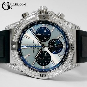 画像: BREITLING ブライトリング クロノマット B01 42 アフターダイヤ パヴェダイヤセッティング