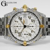 画像: BREITLING ブライトリング クロノマット ビコロ B13050.1 アフターダイヤ パヴェダイヤモンド加工