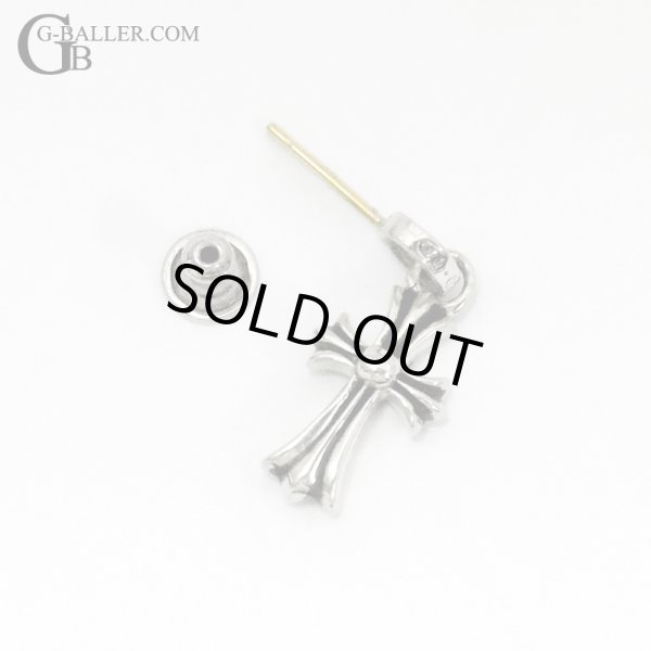 画像4: 【極美品 / レザーポーチ付】CHROME HEARTS クロムハーツ CHクロス ベビーファット ドロップイヤリング ピアス パヴェダイヤモンド | 241021 (4)