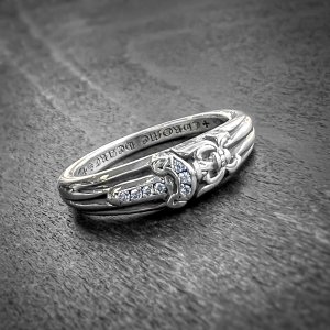 画像: 【純正ダイヤ / 17号 / 美品】CHROME HEARTS クロムハーツ ベイビークラシック ダガー リング パヴェダイヤモンド | 240923