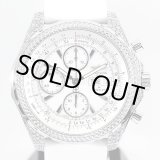 画像: Breitling Bentley GT Chronograph Pave diamond new white rubber strap