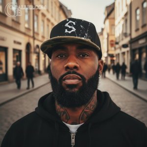 画像: スプラッシュペイント BONE INITIALスワロCAP カモフラ メッシュ