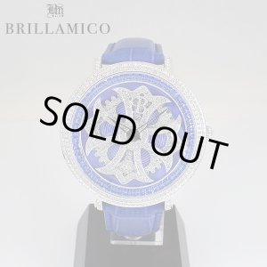 画像: 【即納】BRILLAMICO/ブリラミコ　スワロ時計　シルバー x ブルー