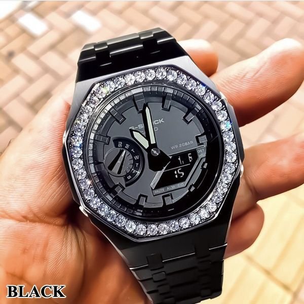新品CASIO G-SHOCK メタルバンドカスタム済 - 腕時計(アナログ)