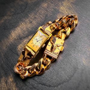画像: CHROME HEARTS (クロムハーツ)  x Jaeger LeCoultre (ジャガールクルト) 22K ウォッチブレスレット サイズ直し コマ足し 製作加工