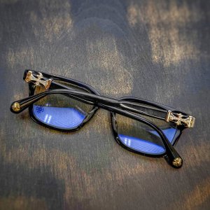 画像: 【希少 / 激レア】CHROME HEARTS クロムハーツ アイウェア COX-UCKER ゴールド/ブラック ダイヤモンド 眼鏡 サングラス | 250606