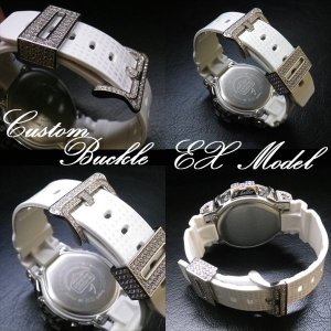 画像: G-CUSTOM　ベルトパーツ Ex Model バックルパーツ　； Vo,II　G-SHOCK　メンズ腕時計　ベルト　パーツ　カスタム