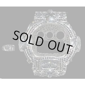 画像: G-SHOCK カスタムベゼル925 クロム　クロス　スカル　カスタム