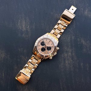 画像: CHROME HEARTS (クロムハーツ)  x ROLEX (ロレックス) デイトナ 116505 22K ウォッチブレスレット サイズ直し コマ抜き