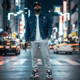 画像: Splash Peint Swarovski Denim Jacket スプラッシュペイント スワロフスキー デニムジャケット イニシャルオーダー