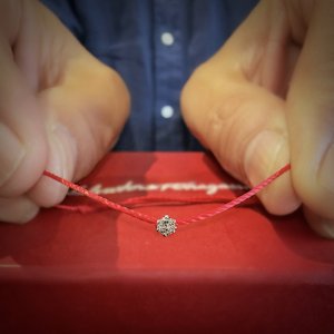 画像: K18 OneDiamond Cord Bracelet 18K天然ダイヤモンド　コードブレスレット 