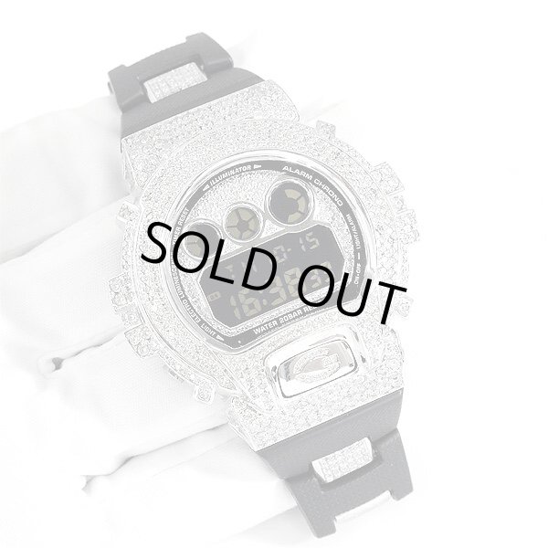 画像3: Casio G-Shock Custom by G-BALLER | DW6900 Rhodium Coating Center Bracelet Diamond (3)