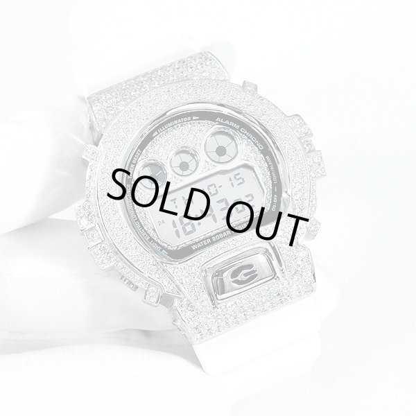 画像1: G-Shock Custom by G-BALLER | DW6900 Mirror Dial Rhodium Coating Diamond (1)