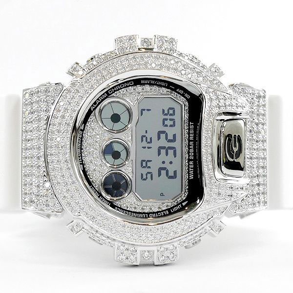 画像2: G-Shock Custom by G-BALLER | DW6900 Mirror Dial Rhodium Coating Diamond (2)
