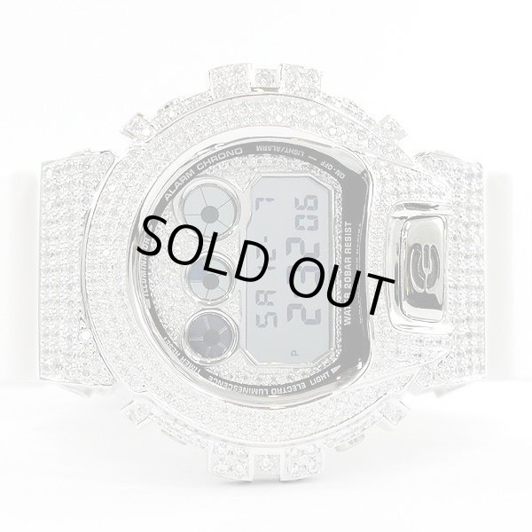 画像2: G-Shock Custom by G-BALLER | DW6900 Mirror Dial Rhodium Coating Diamond (2)