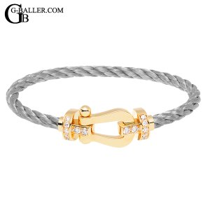 FRED フレッド フォース10 ブレスレット 18K ホワイトゴールド ハーフ ...