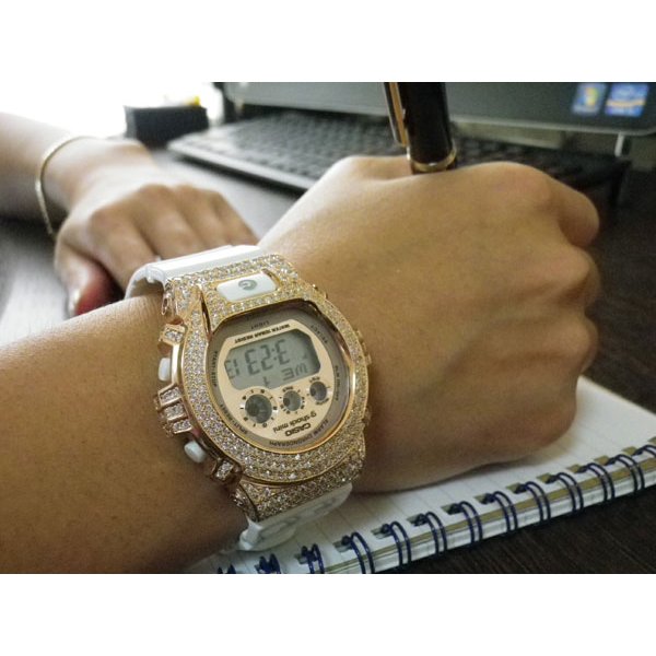 ⭐️専用出品⭐️G-BALLER Gショックカスタム ピンクゴールド⭐️ Gショックカスタム DW6900 ピンクゴールド フルカスタム