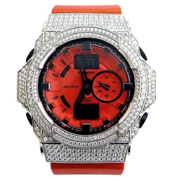 画像2: G-Shock Custom by G-BALLER | GA-150 Rhodium Coating Diamond Limited model (2)