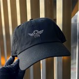 画像: GB-wing スワロフスキーキャップ 黒 コットンCAP