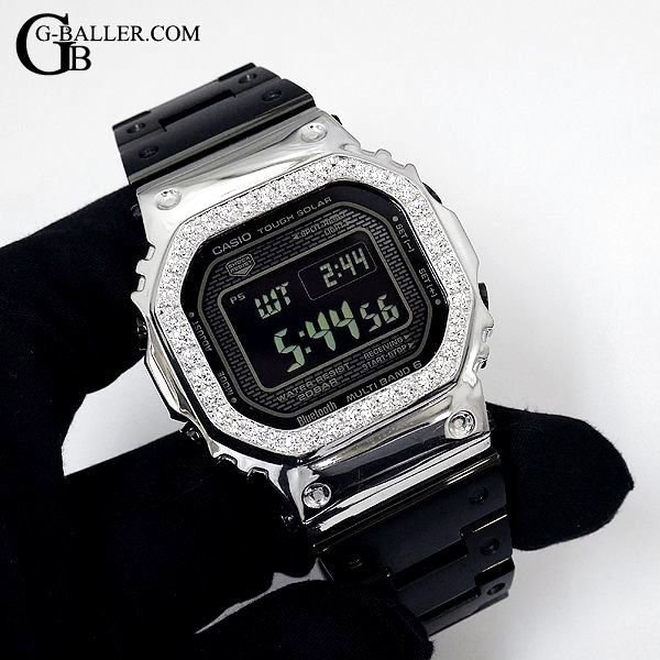 G-SHOCKカスタム GMW-B5000 カスタムベゼル シルバー G-BALLER