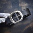 画像1: CHROME HEARTS クロムハーツ BLT GUNSLINGER 1.5 ガンスリンガー レザーベルト 32インチ (1)