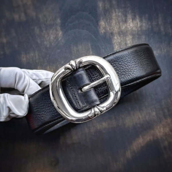 画像1: CHROME HEARTS クロムハーツ BLT GUNSLINGER 1.5 ガンスリンガー レザーベルト 32インチ (1)
