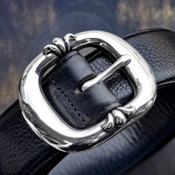 画像2: CHROME HEARTS クロムハーツ BLT GUNSLINGER 1.5 ガンスリンガー レザーベルト 32インチ (2)